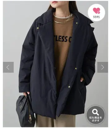 퓨어세신 충전솜 테일러드 코트