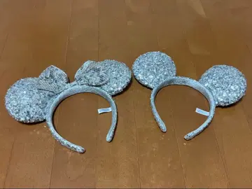 미키마우스형 실버 머리띠