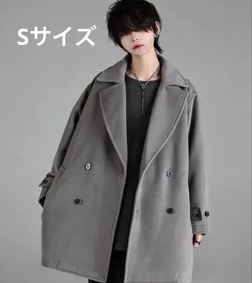 [ ADRER ] 비버 멜톤 오버 P 코트 그레이 S 사이즈