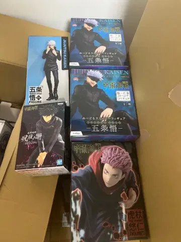 주술회전 피규어 5개 세트 미개봉 새상품