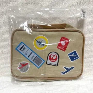 [ 미개봉 새상품 ] JAL 오리지널 미니백 파우치 플라이트 와펜