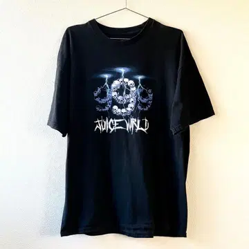 juice wrld 999 club 스컬 디자인 T셔츠 블랙 XL