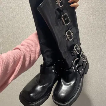 y2k 벨트 부츠 한국