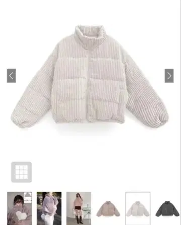 코듀로이 다운 자켓 dk1332 GRL 아이보리