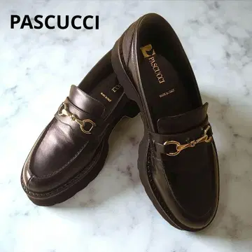 PASCUCCI 비트 로퍼 통굽 블랙 38