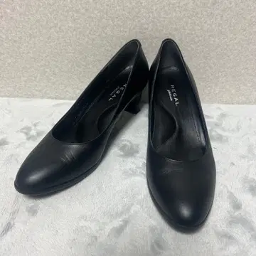 미사용급 [REGAL 리 ] 펌프스 아몬드 토 24cm 블랙