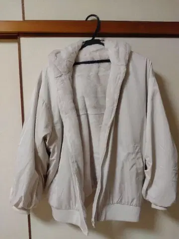 후드 부착 리버서블 블루종