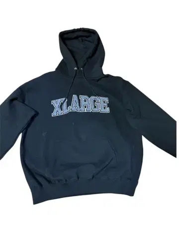 XLARGE 블랙 후드티 후드 부착