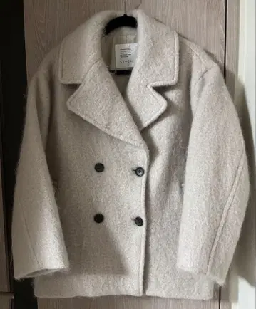 CLOCHE 크로셰 샤기 미디 P 코트