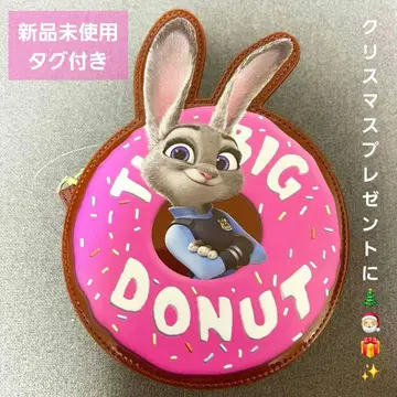 토끼 캐릭터 도넛 파우치