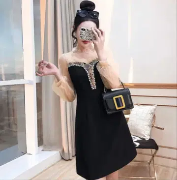 GLITTER DORESS 한국 파티 캬바 원피스