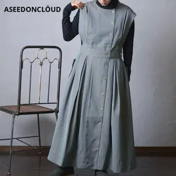 아시드온 클라우드 워크 코트 원피스 오버롤 스커트