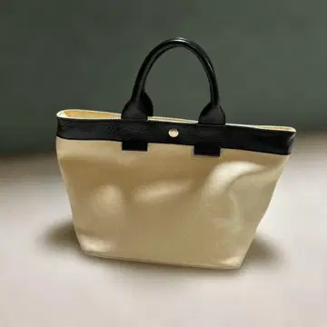 TOPKAPI 탑카피 스카치 그레인 토트백 화이트 블랙