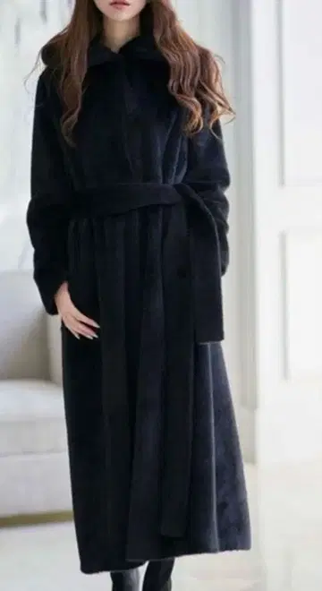 emiriawiz 퍼 롱 코트