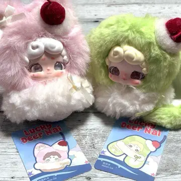 lucky deer nai 2체 세트 후와모코 아이스 오야스미 토끼