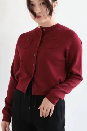 CABaN 코튼 캐시미어 크루넥 가디건