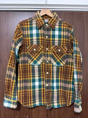 좋은 배색! 웨어하우스 플란넬 셔츠 M 사이즈