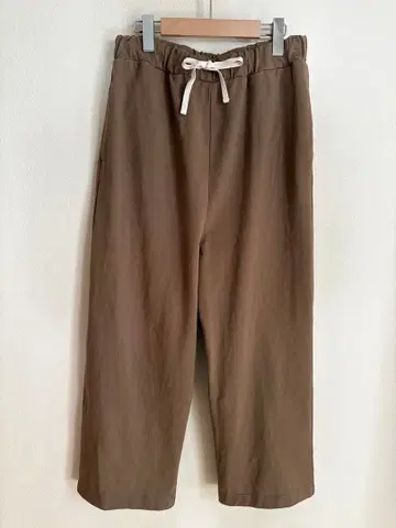 BEAMS BOY 저지 이지 팬츠 베이지