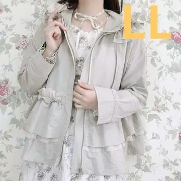 볼륨 프릴 마운틴 파카 베이지 멜미 시마무라 허드슨 허니