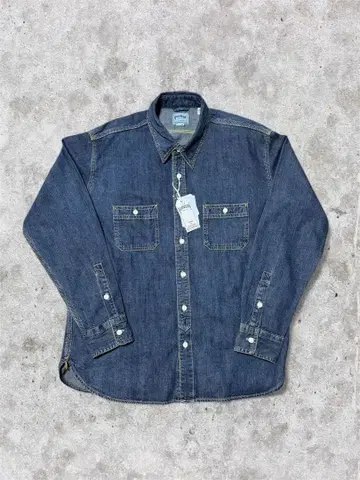 [ 새상품 ] HOUSTON 휴스턴 데님 워크 셔츠 샴브레이