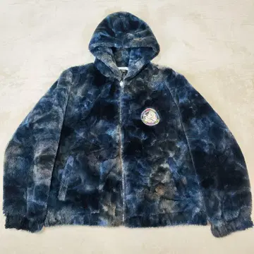 갈피 색상 멍한 퍼 블루종 보아 자켓 네이비 대형견