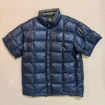 구 로고 mont-bell 네이비 다운 이너 하프 슬리브 다운