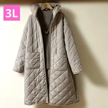 깔끔한 코디 경량 충전솜 코트 3L 롱 기장