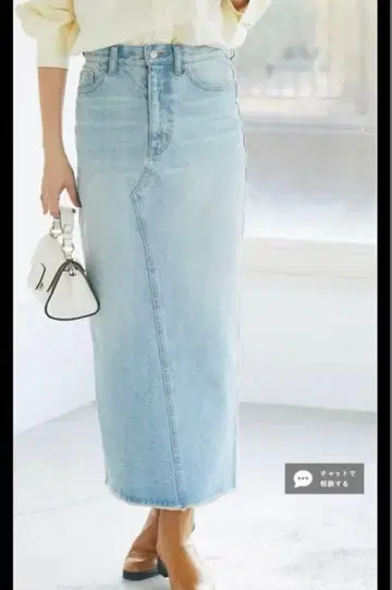 리브드 로와 MONN 데님 스커트 38