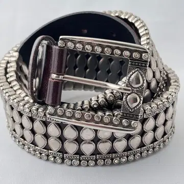 천연 가죽 메탈 스터드 가죽 벨트 여성 패션 잡화 벨트 F684