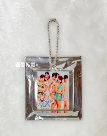 AKB48 자켓 사진 아크릴 키링 포니테일과 스크런치
