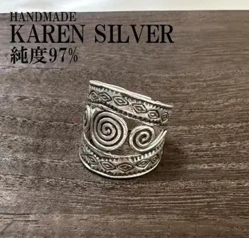 실버 반지 카렌 실버 태국 실버 핸드메이드 에스닉 #3
