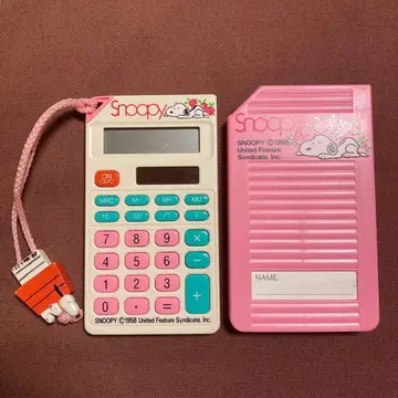 스누피 솔라 계산기 레트로 컬러: 핑크 시티즌