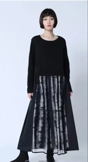 LASUD 시어 레이어드 원피스