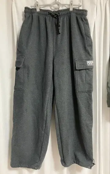 프로클럽 PRO CLUB 맨투맨 카고 팬츠 차콜 그레이 3XL