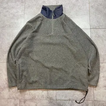 00s DUTCH HARBOR GEAR 하프 지퍼 플리스 드로 코드
