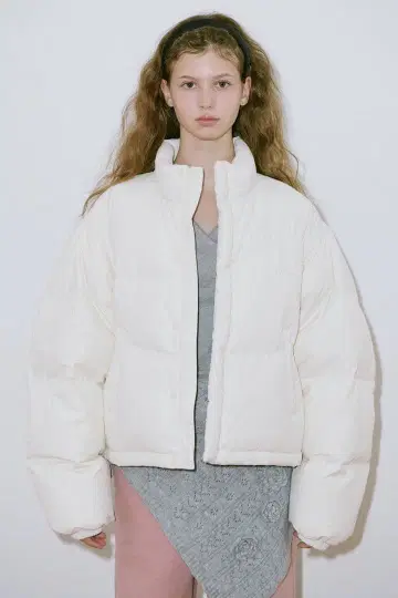 SINOON 퍼프 재킷 아이보리 다운 재킷