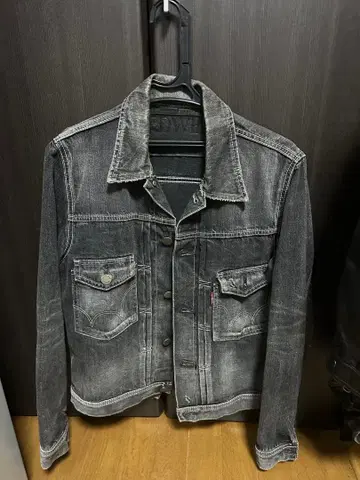 EDWIN 그레이 데님 자켓 일본제