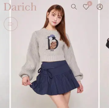 다리치 D베어 벌룬 니트탑 GRY 택 포함