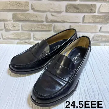 HARUTA 3048 24.5EEE 블랙 가죽 로퍼