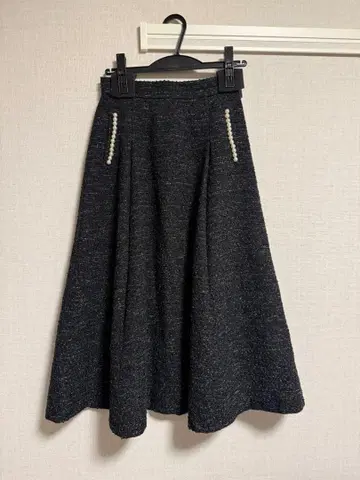 내추럴 뷰티 베이직 트위드 펄 스커트