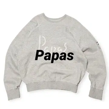 vintage Papas 파파스 맨투맨 그레이