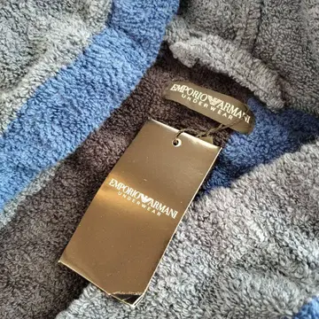 EMPORIO ARMANI 목욕 가운 M 사이즈 그레이 블루