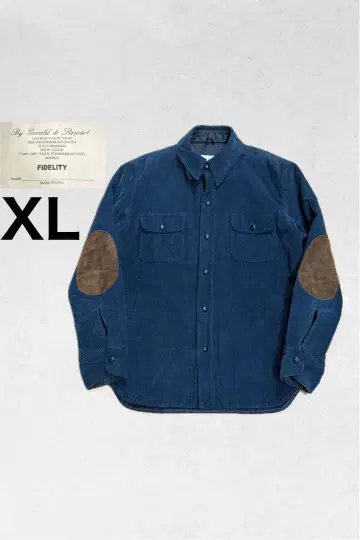 USA FIDELITY 코듀로이 CPO 자켓 엘보우 패치 XL