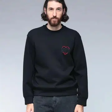 엠포리오 아르마니 EMPORIO ARMANI 더블 저지 크루넥 L