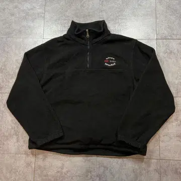 90s USA제 LANDS'END 하프 지퍼 플리스 자켓 드로우 코드