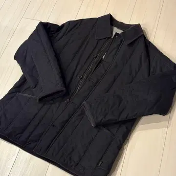 ARROW 퀼팅 자켓 블랙 옷깃 코듀로이