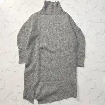 새상품급 엔폴드 울 원피스 그레이 터틀넥