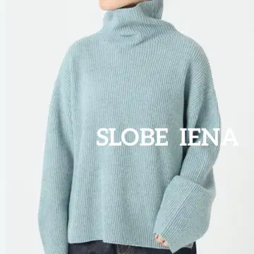 SLOBE IENA 슬로브 이에나 양 골지 하이넥 풀오버