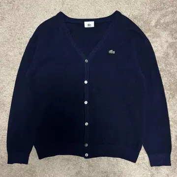 [ 새상품급 ] LACOSTE 라코스테 가디건 네이비 양모