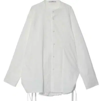UN3D. 웨이브 라인 개더 셔츠